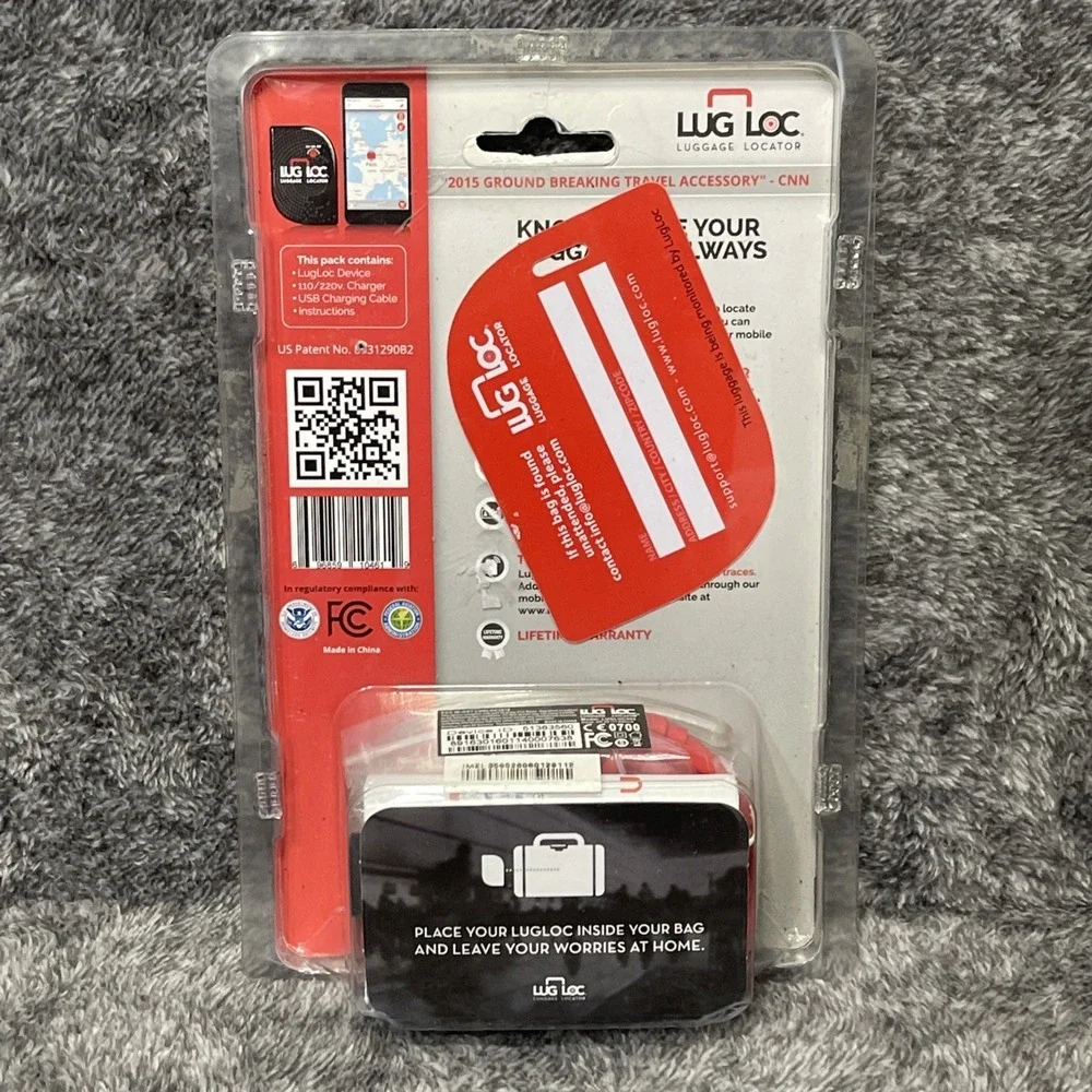 LugLoc Luggage Tracker‎ – Worldwide Smart Lost Baggage Locator – New in Box